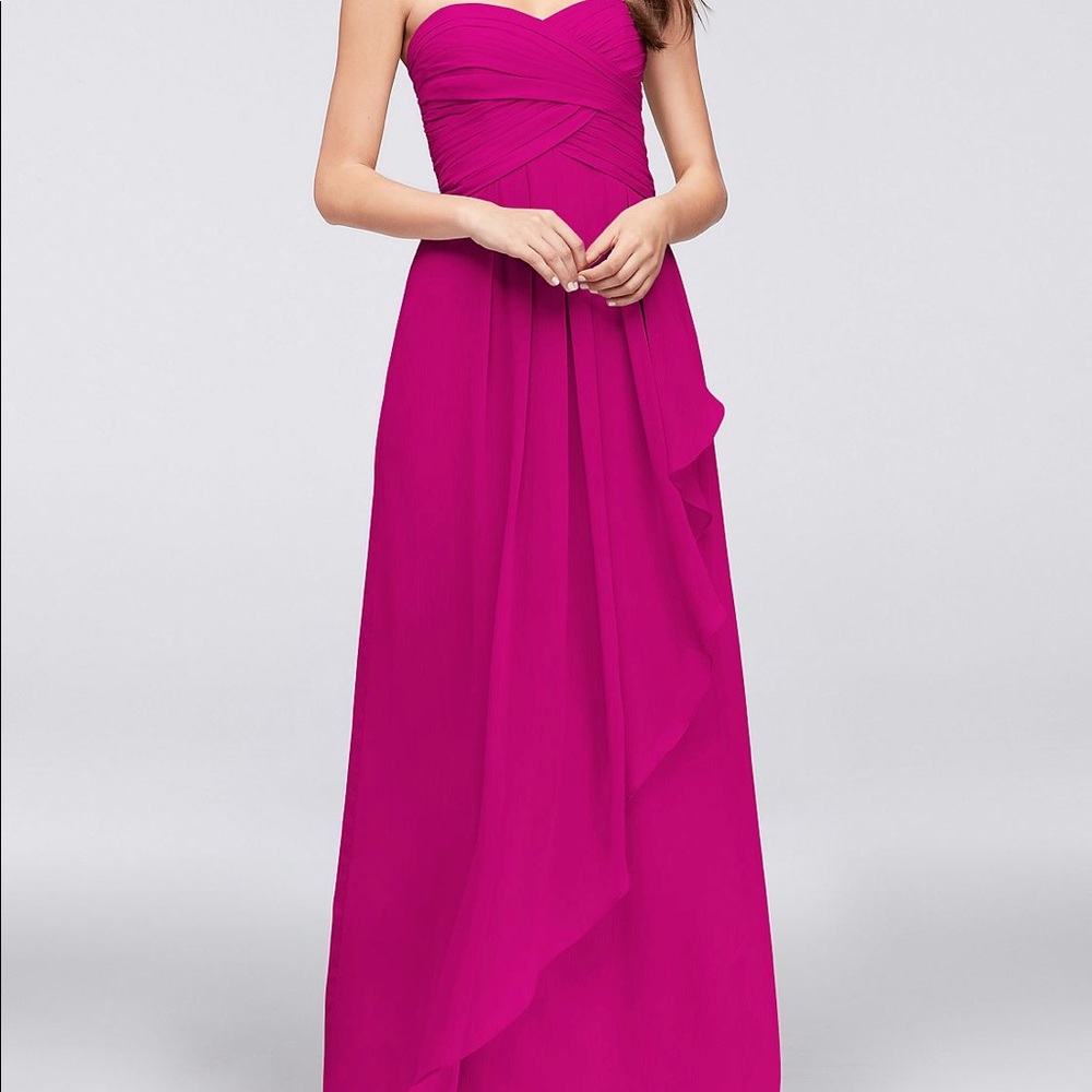 Strapless Chiffon Dress
